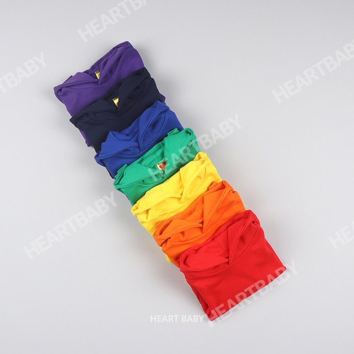 Heart Baby - Korean Children Fashion - #fashionkids - Rainbow Hoodie - 4