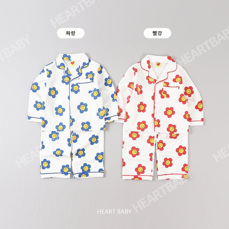 Heart Baby - Korean Children Fashion - #kidsshorts - Daisy Pajama Set