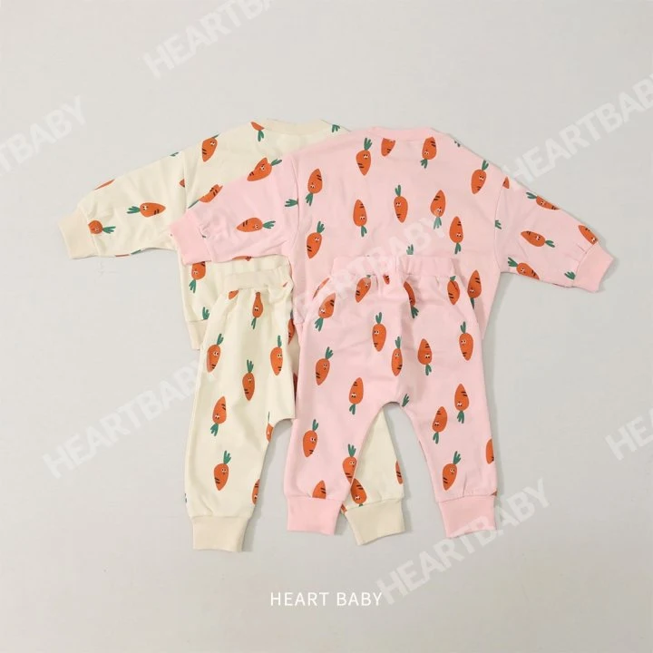 Heart Baby - Korean Children Fashion - #Kfashion4kids - Carrot Top Bottom Set - 4