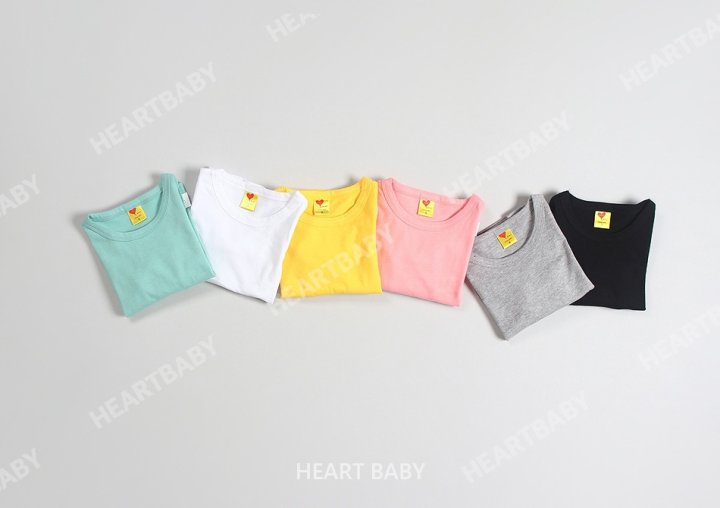 Heart Baby - Korean Children Fashion - #magicofchildhood - Heart Color Tee - 8