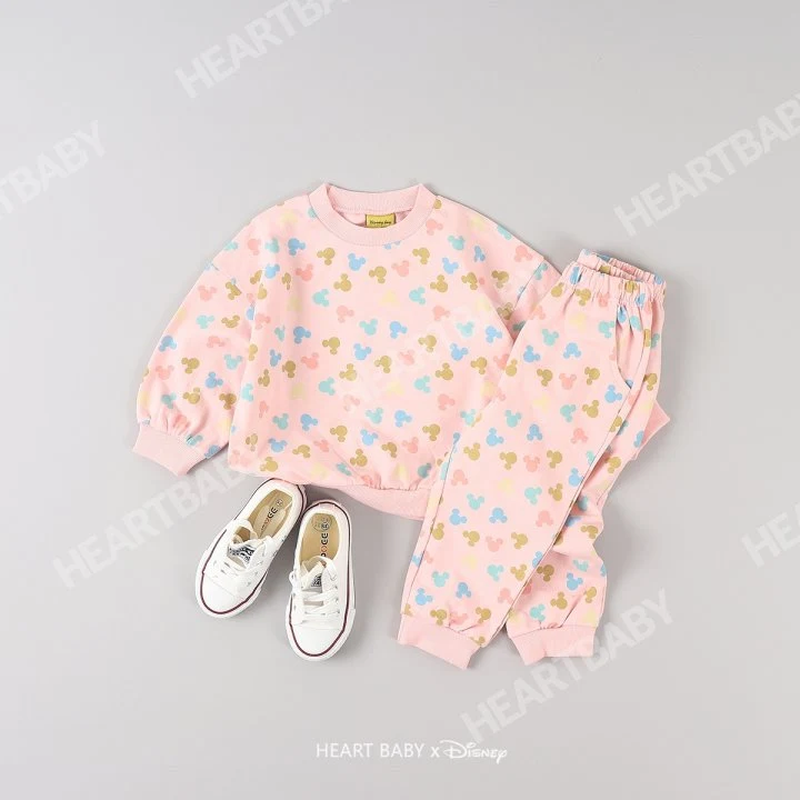 Heart Baby - Korean Children Fashion - #magicofchildhood - Round M Top Bottom Set - 11