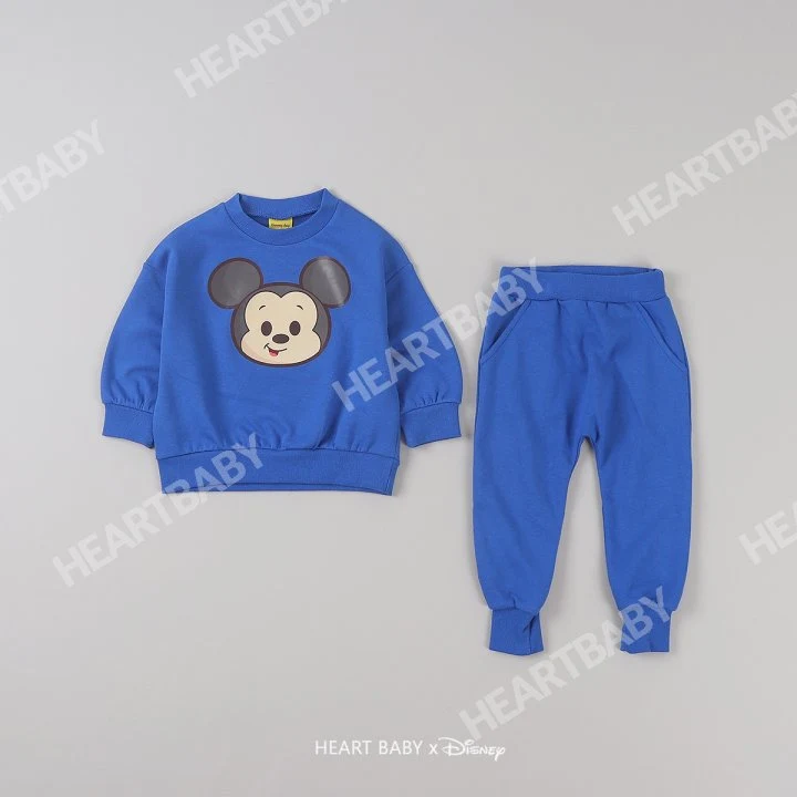 Heart Baby - Korean Children Fashion - #littlefashionista - M Friends Face Top Bottom Set - 4