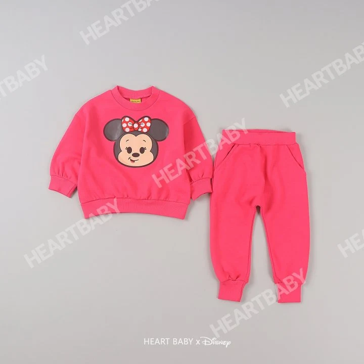 Heart Baby - Korean Children Fashion - #prettylittlegirls - M Friends Face Top Bottom Set - 6