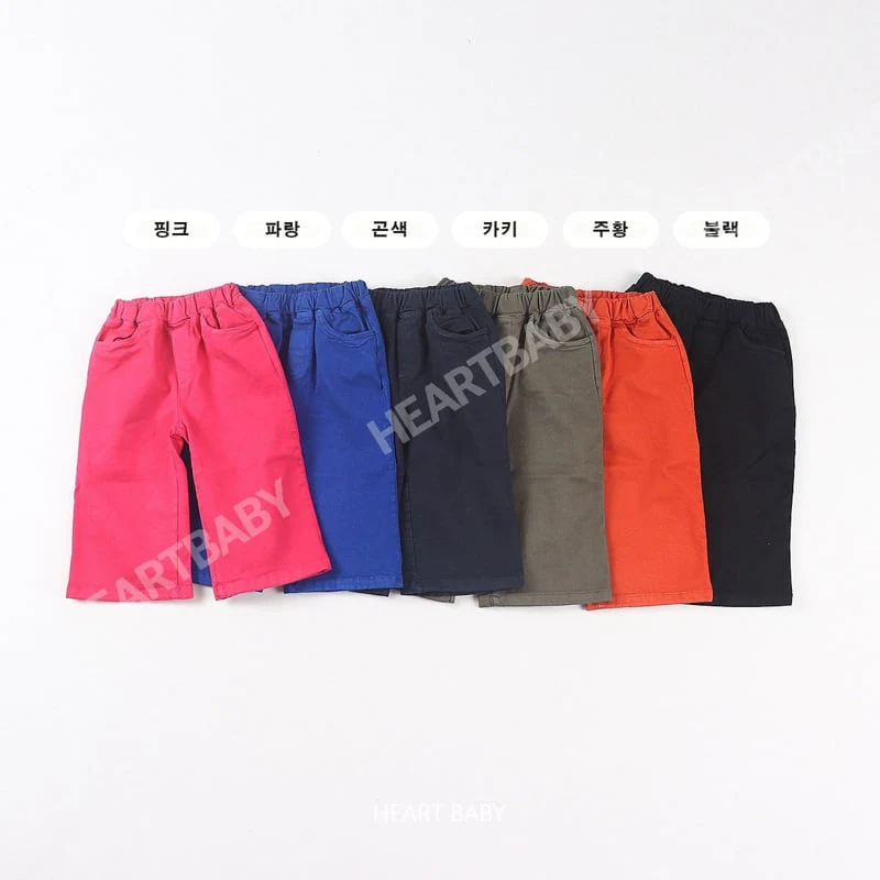 Heart Baby - Korean Children Fashion - #todddlerfashion - Wide Cotton Span Pants