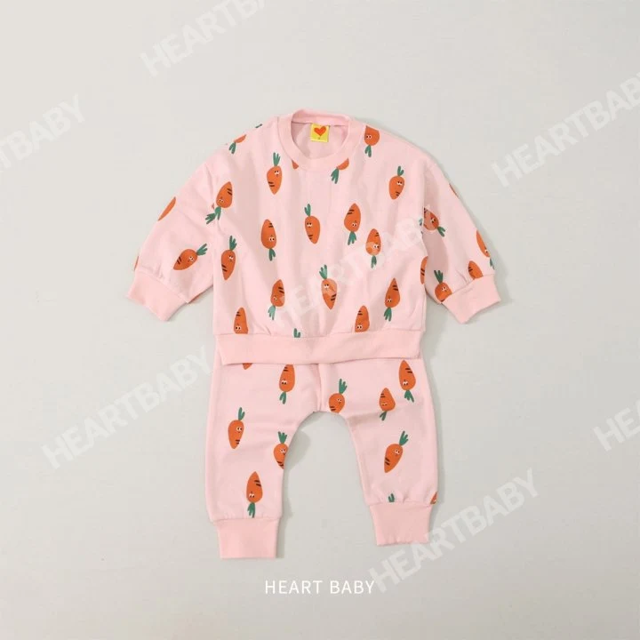 Heart Baby - Korean Children Fashion - #toddlerclothing - Carrot Top Bottom Set - 9