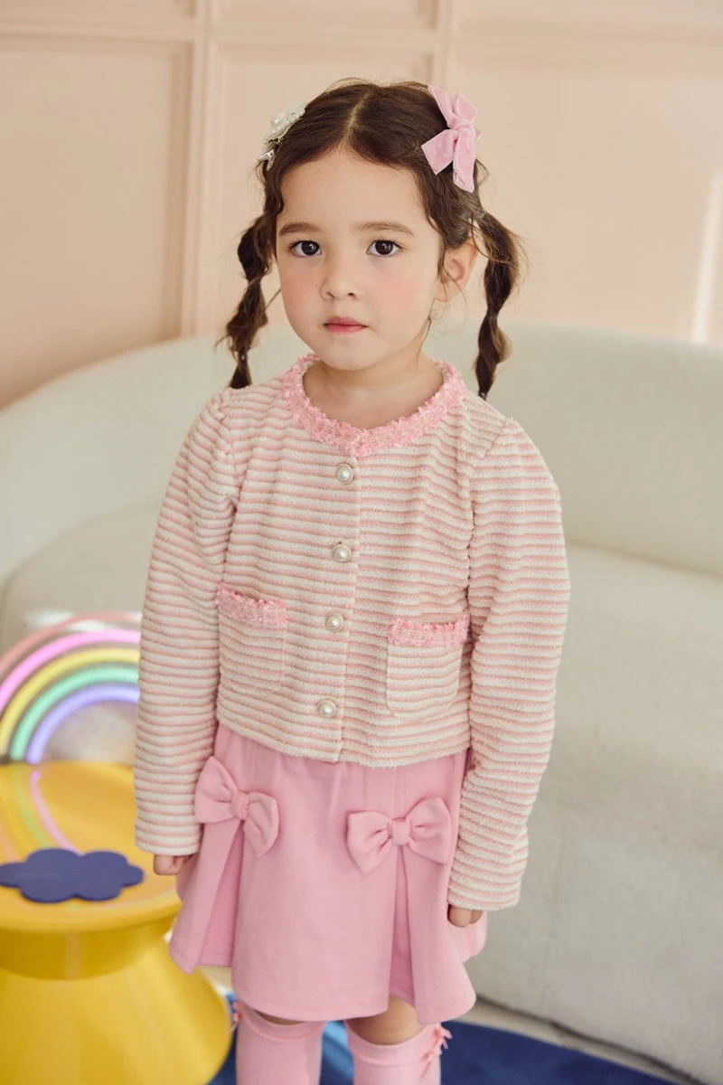 Jazz - Korean Children Fashion - #Kfashion4kids - Coco Tweed Cardigan - 6