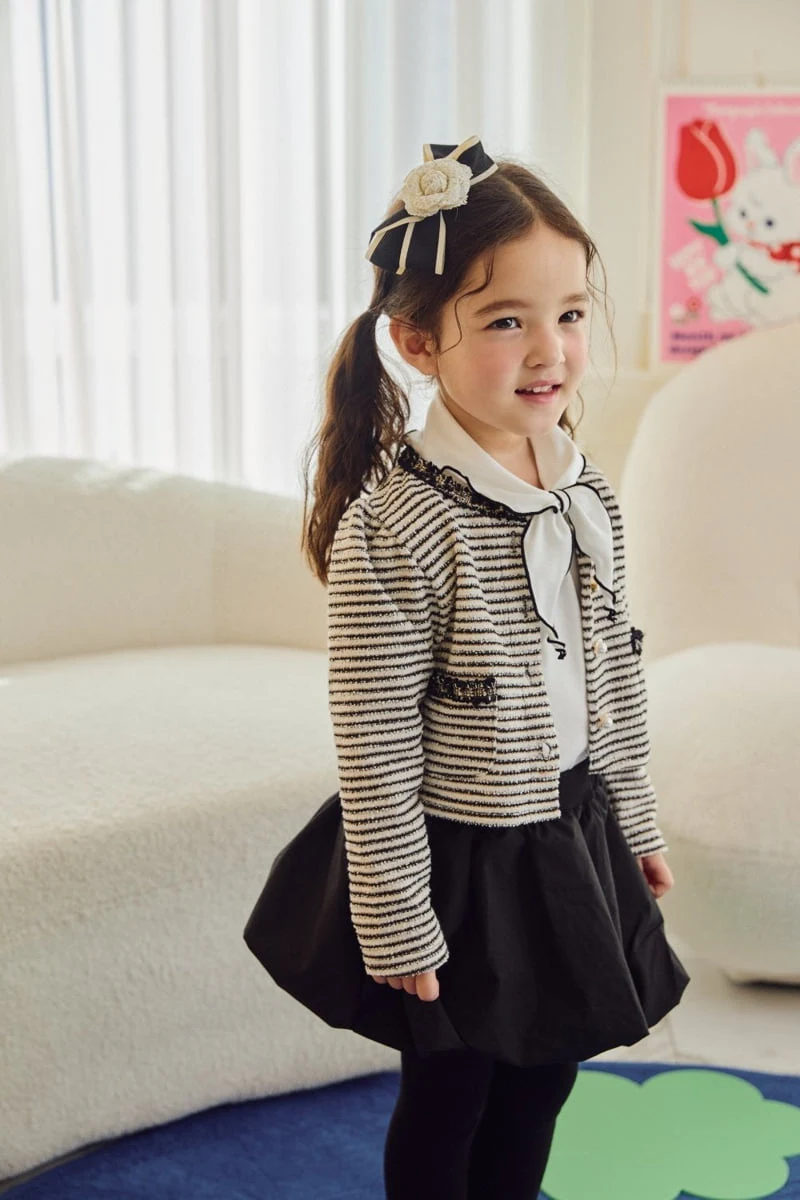 Jazz - Korean Children Fashion - #childofig - Coco Tweed Cardigan - 11