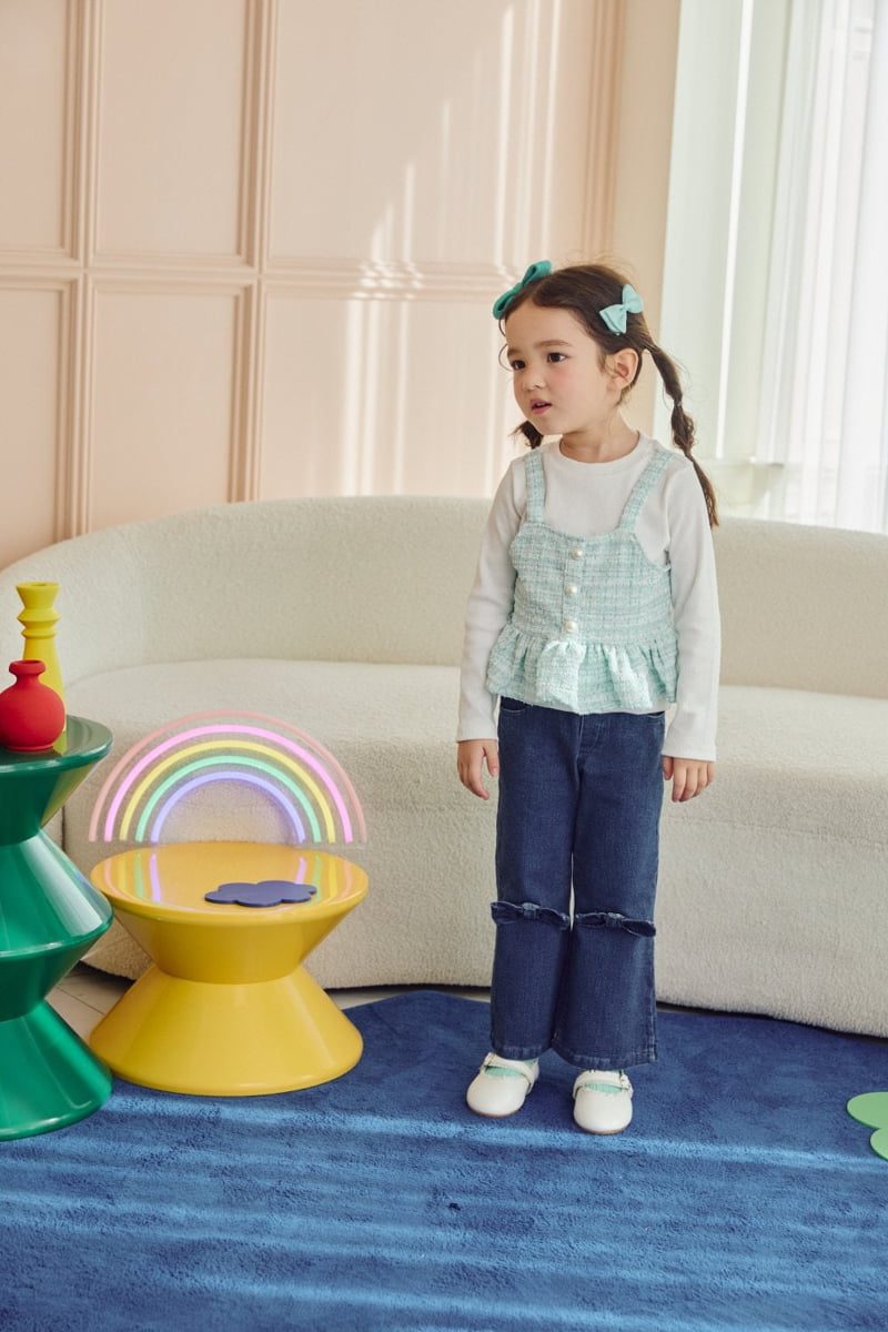 Jazz - Korean Children Fashion - #childofig - Tweed Double Blouse - 10