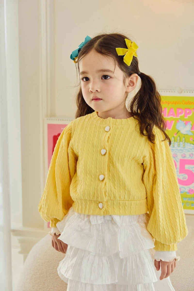 Jazz - Korean Children Fashion - #discoveringself - Daisy Jacquard Cardigan - 2