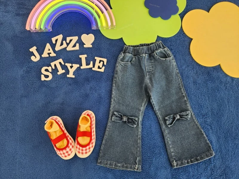 Jazz - Korean Children Fashion - #fashionkids - Ribbon Span Jeans - 11