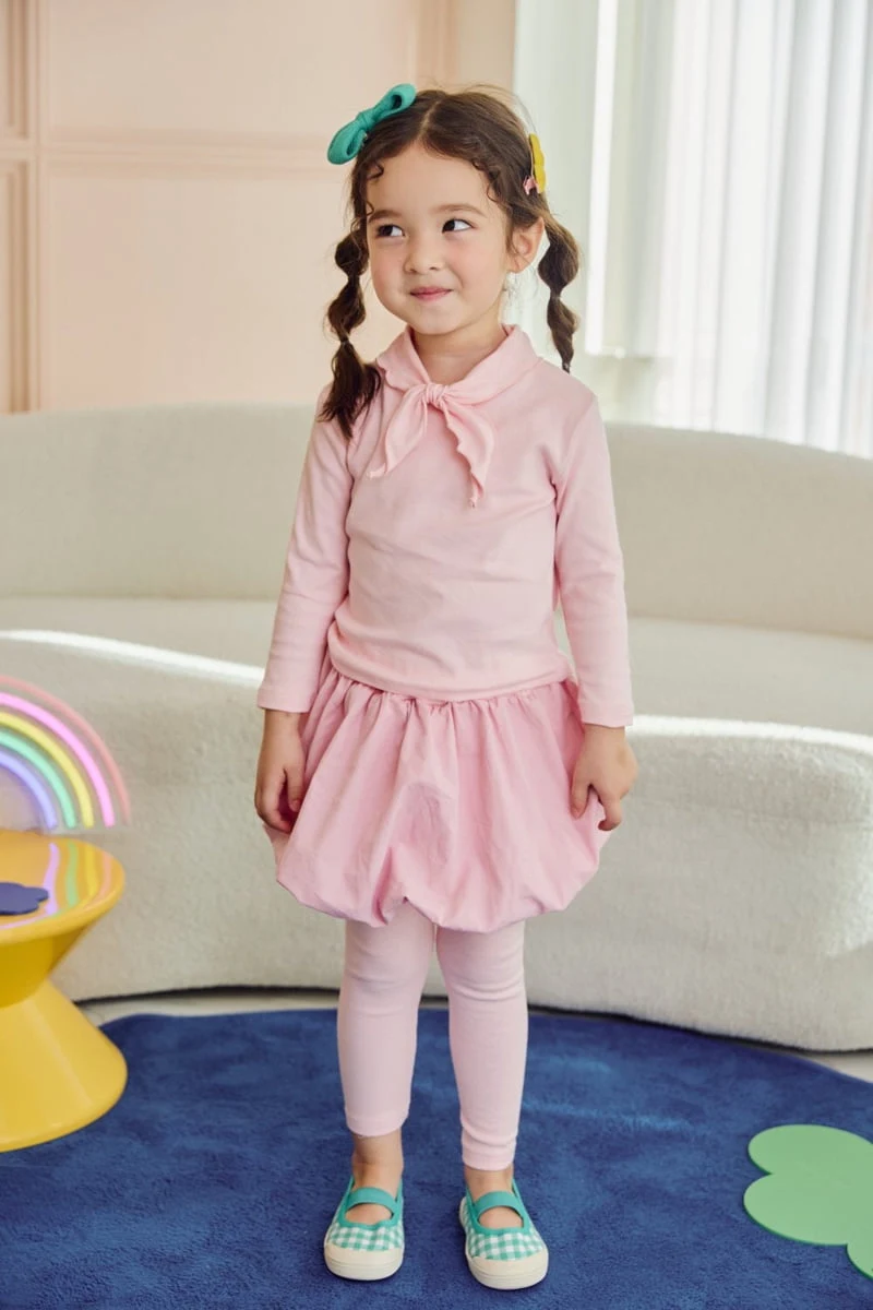 Jazz - Korean Children Fashion - #kidsshorts - Balloon Mesh One-piece Ribbon Set - 8