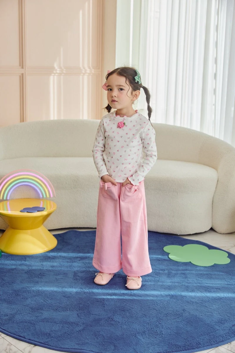 Jazz - Korean Children Fashion - #kidsstore - Ribbon Pocket Pants - 12