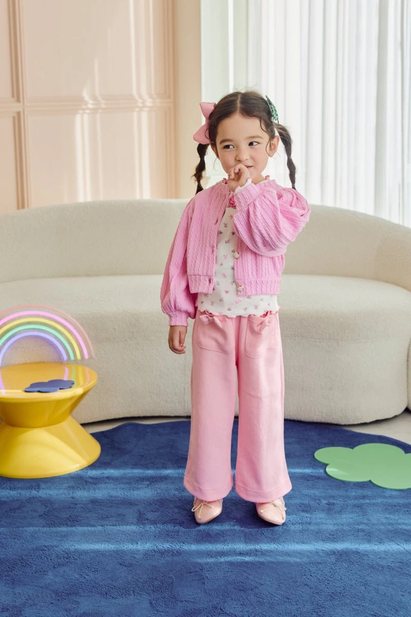 Jazz - Korean Children Fashion - #littlefashionista - Daisy Jacquard Cardigan - 8