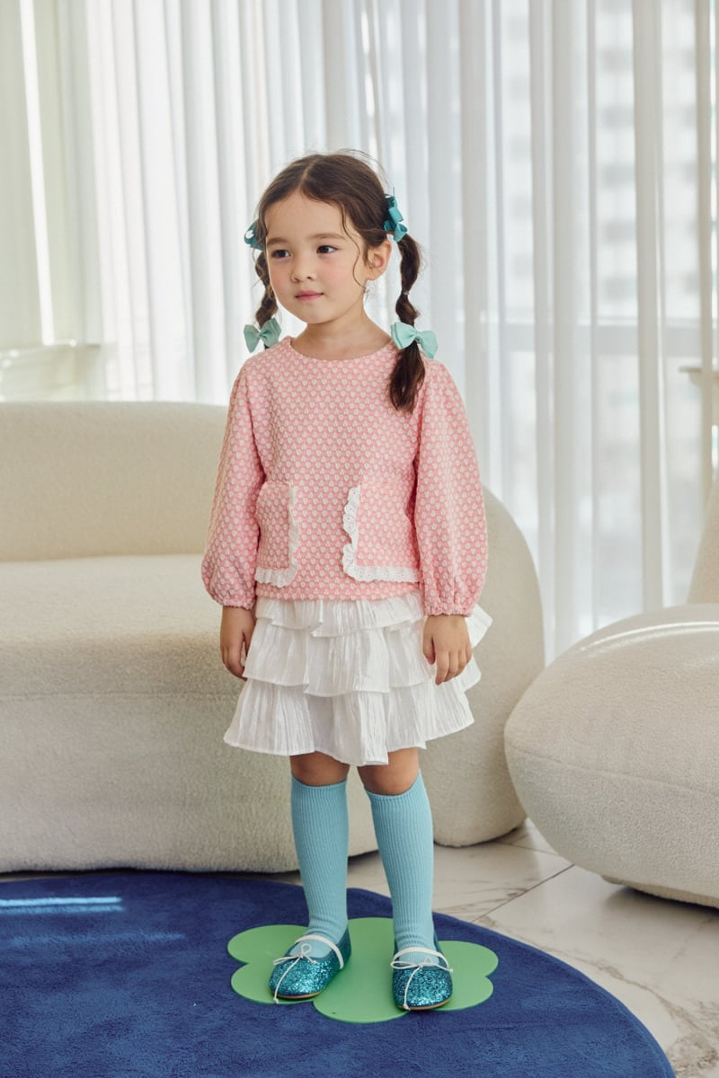 Jazz - Korean Children Fashion - #littlefashionista - Lace Pocket Blouse - 6