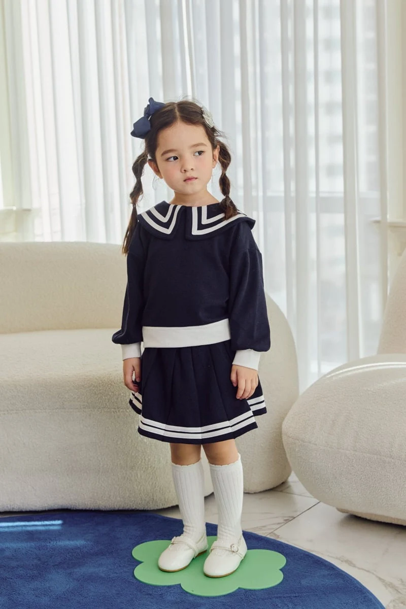 Jazz - Korean Children Fashion - #magicofchildhood - Sarah Wrinkled Top Bottom Set - 2