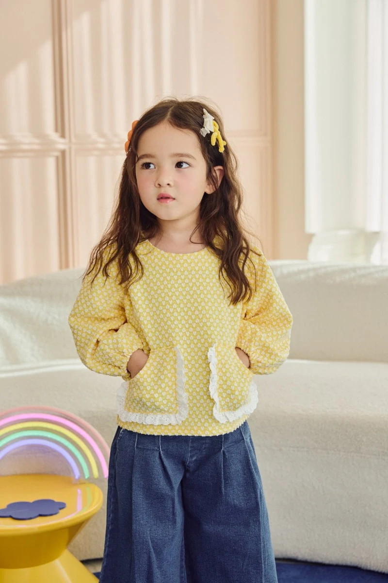 Jazz - Korean Children Fashion - #magicofchildhood - Lace Pocket Blouse - 7