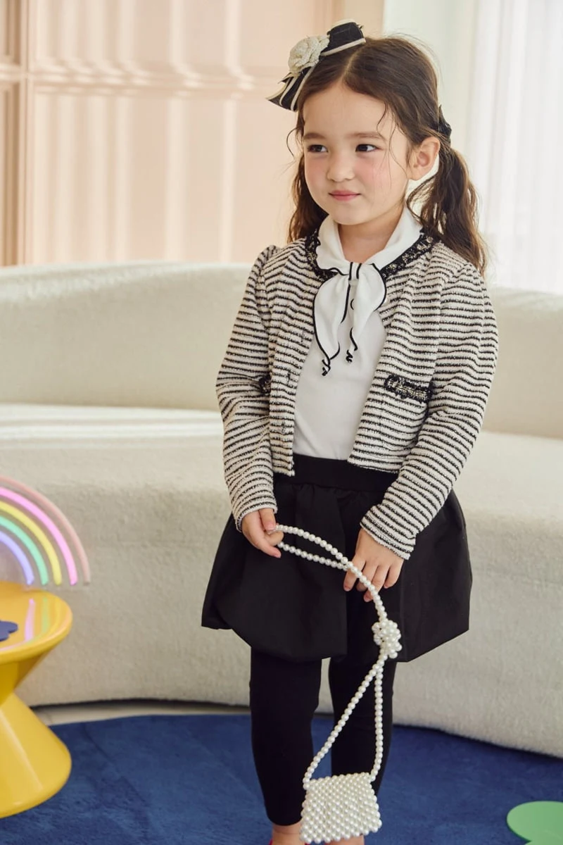 Jazz - Korean Children Fashion - #minifashionista - Coco Tweed Cardigan - 9