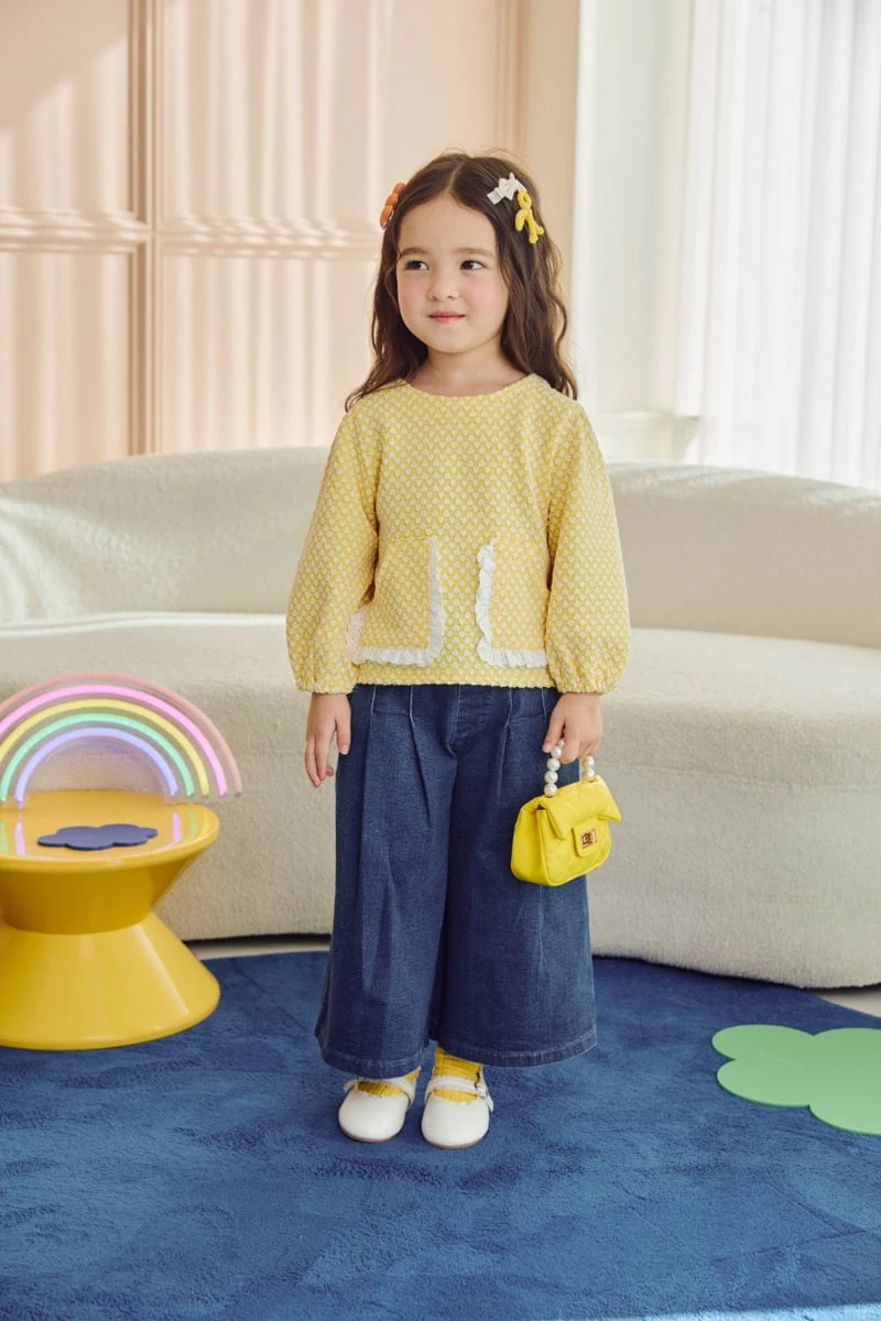 Jazz - Korean Children Fashion - #minifashionista - Lace Pocket Blouse - 8