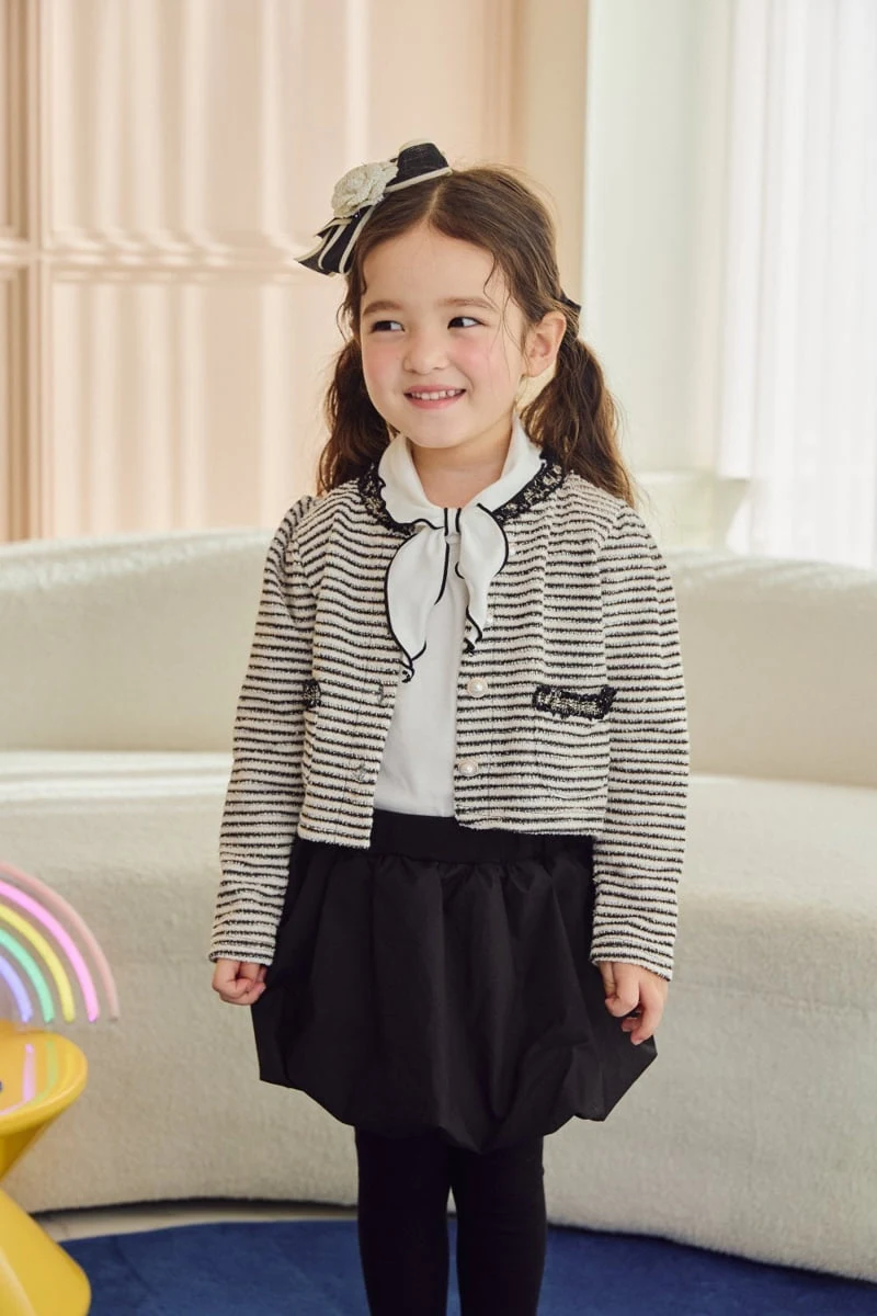 Jazz - Korean Children Fashion - #prettylittlegirls - Coco Tweed Cardigan - 10