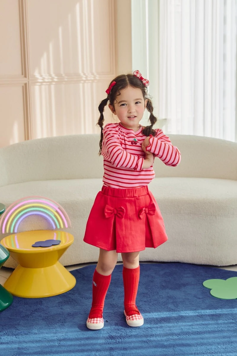 Jazz - Korean Children Fashion - #stylishchildhood - Ribbon Skirt Pants - 3