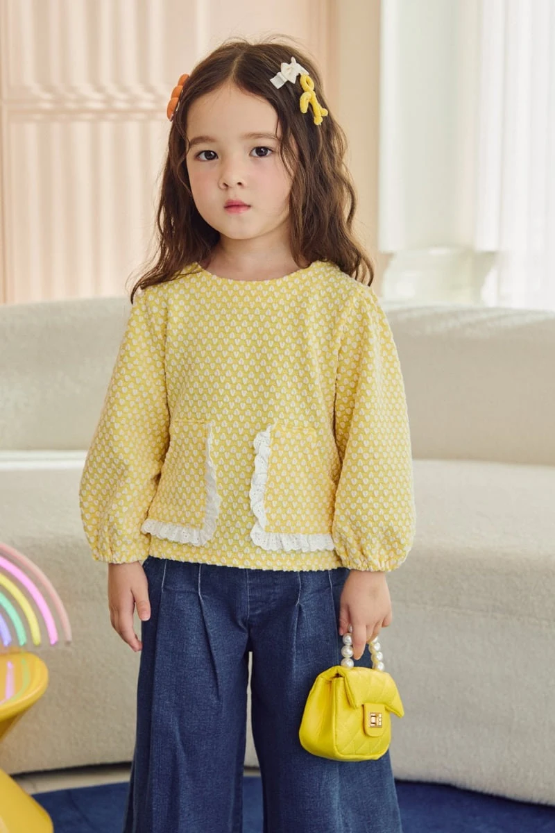 Jazz - Korean Children Fashion - #todddlerfashion - Lace Pocket Blouse - 10