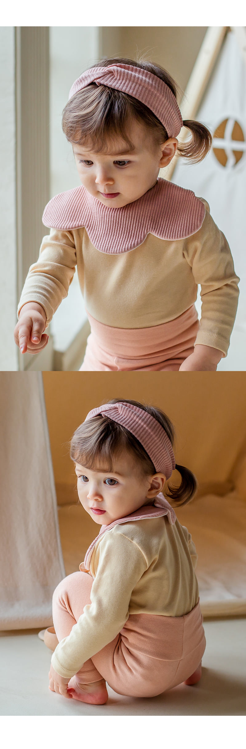 Kids Clara - Korean Baby Fashion - #babyboutique - Bebe Ribbed Baby Hairband (set of 5) - 7