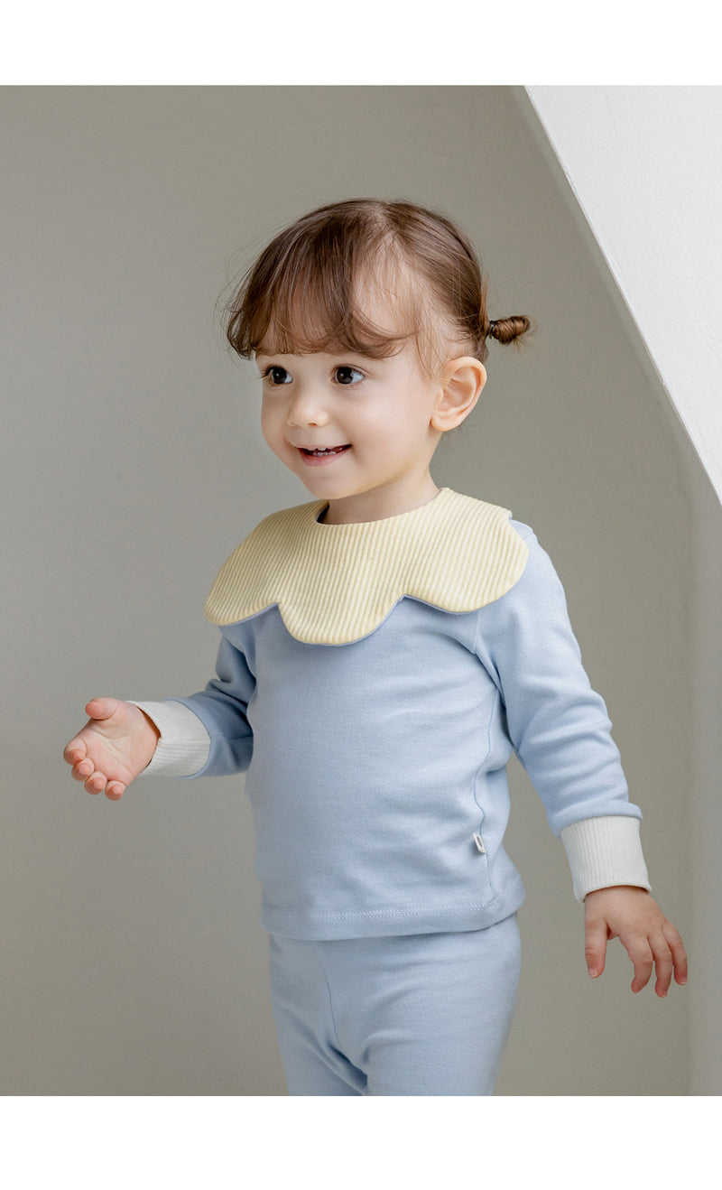 Kids Clara - Korean Baby Fashion - #onlinebabyshop - Cloud Reversible Baby Bib - 4