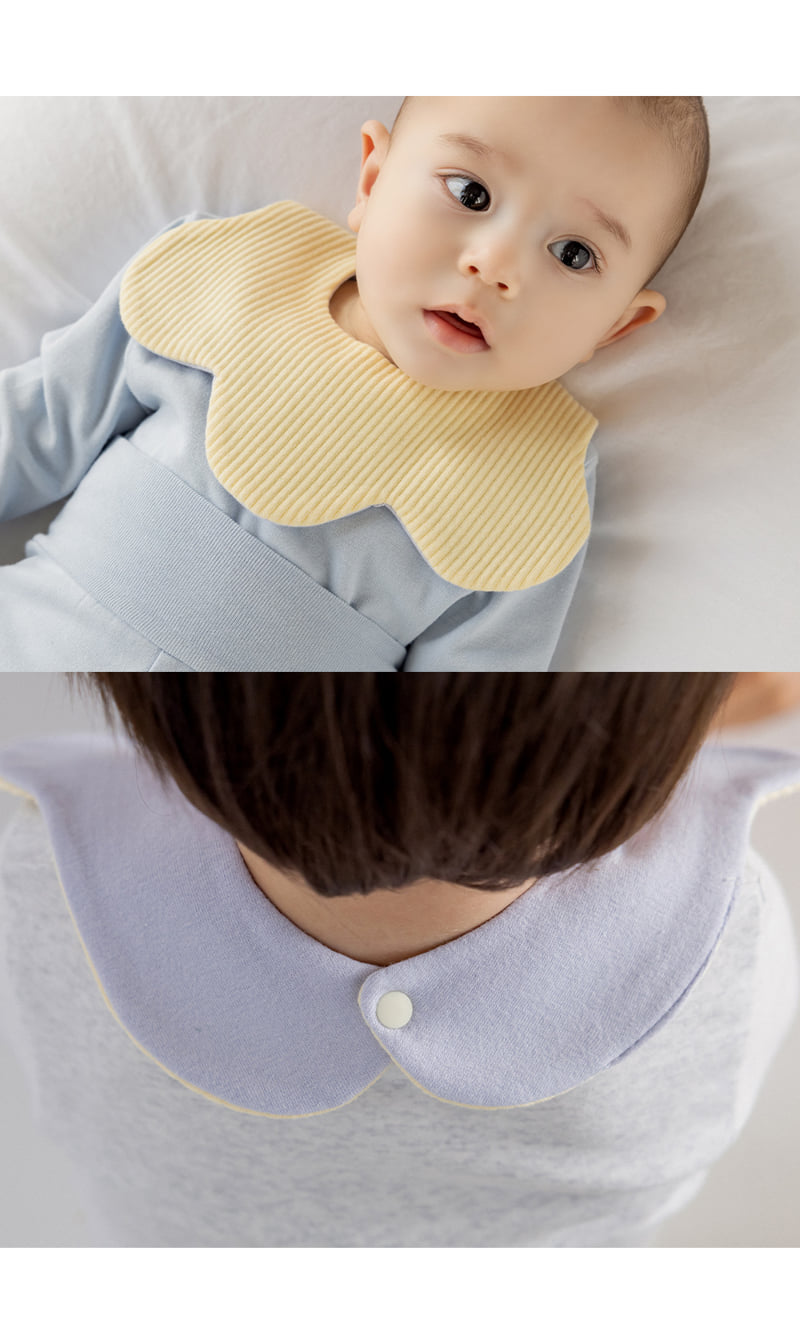 Kids Clara - Korean Baby Fashion - #babyboutique - Cloud Reversible Baby Bib - 5