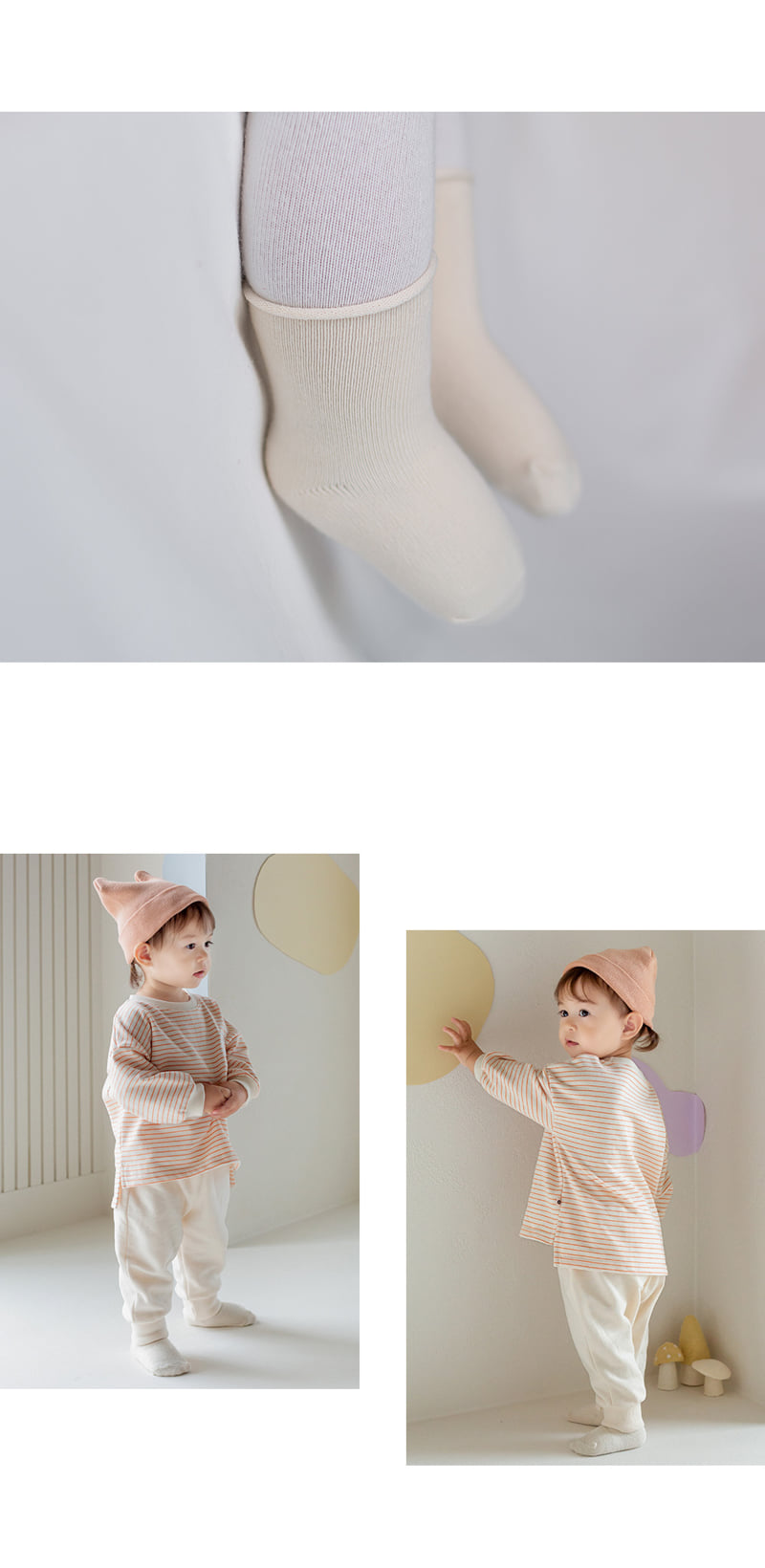 Kids Clara - Korean Baby Fashion - #babyboutiqueclothing - Joy Rolling Baby Socks (set of 5) - 8