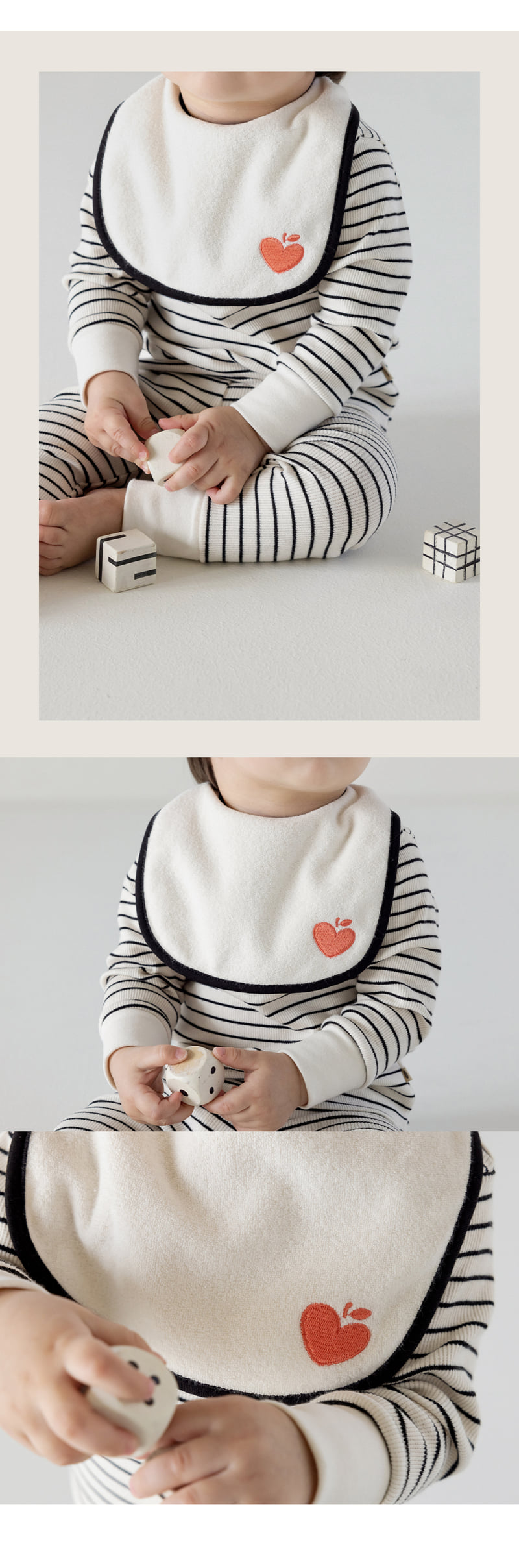 Kids Clara - Korean Baby Fashion - #babyoninstagram - Mono Baby Bib - 7