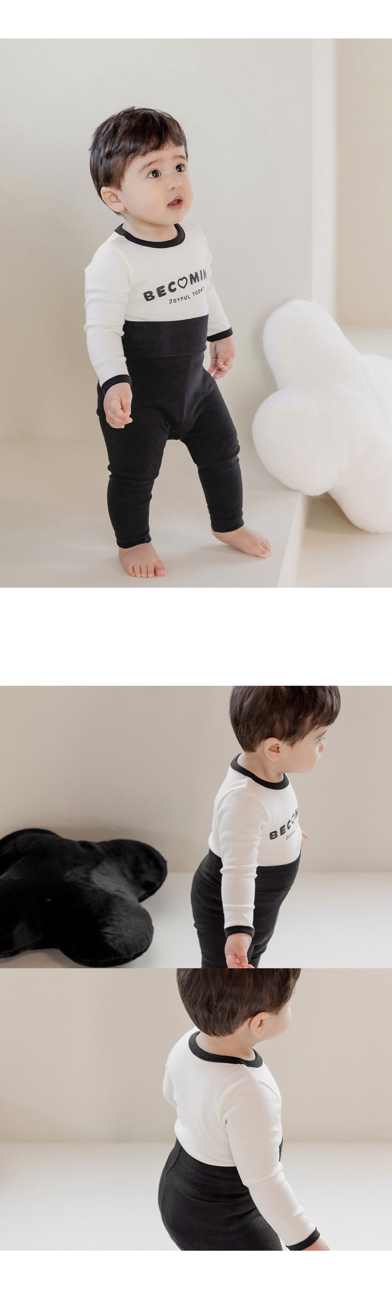 Kids Clara - Korean Baby Fashion - #babyoutfit - Orang Comfy Belly Baby Lounge Wear - 2