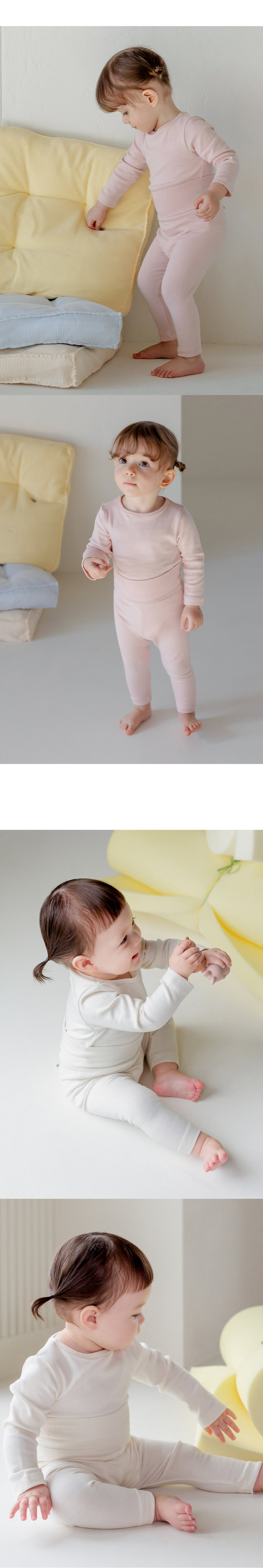 Kids Clara - Korean Baby Fashion - #babyoutfit - Pure Basic Comfy Belly Baby Leggings - 8