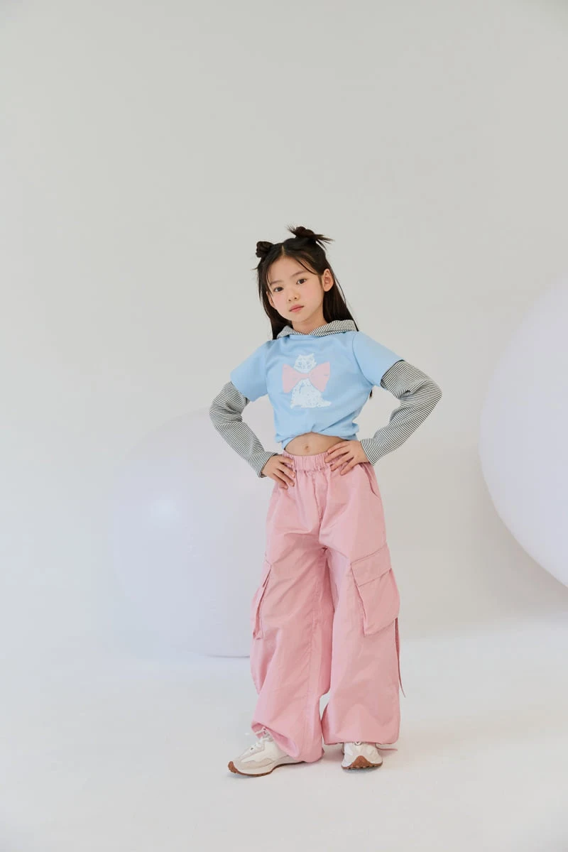 Lilas - Korean Children Fashion - #childrensboutique - Pinky Cargo Pants