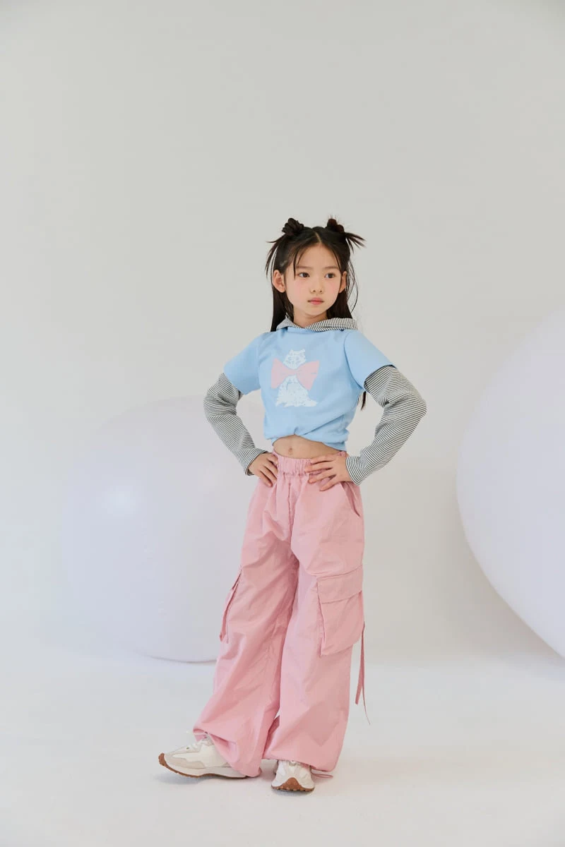 Lilas - Korean Children Fashion - #discoveringself - Pinky Cargo Pants - 3