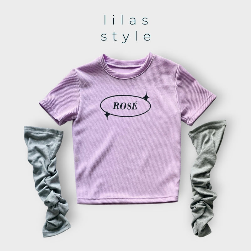 Lilas - Korean Children Fashion - #discoveringself - Rose Arm Warmer Tee - 12