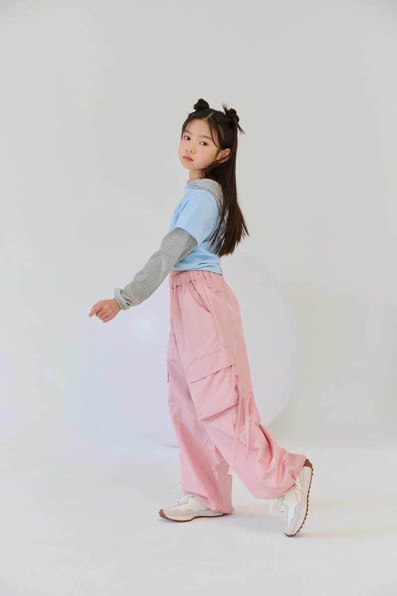 Lilas - Korean Children Fashion - #discoveringself - Pinky Cargo Pants - 4