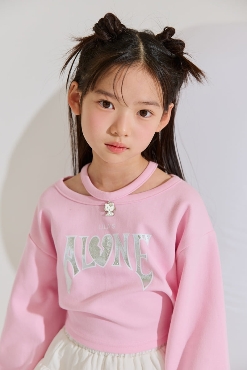 Lilas - Korean Children Fashion - #fashionkids - Alone Necklace Tee