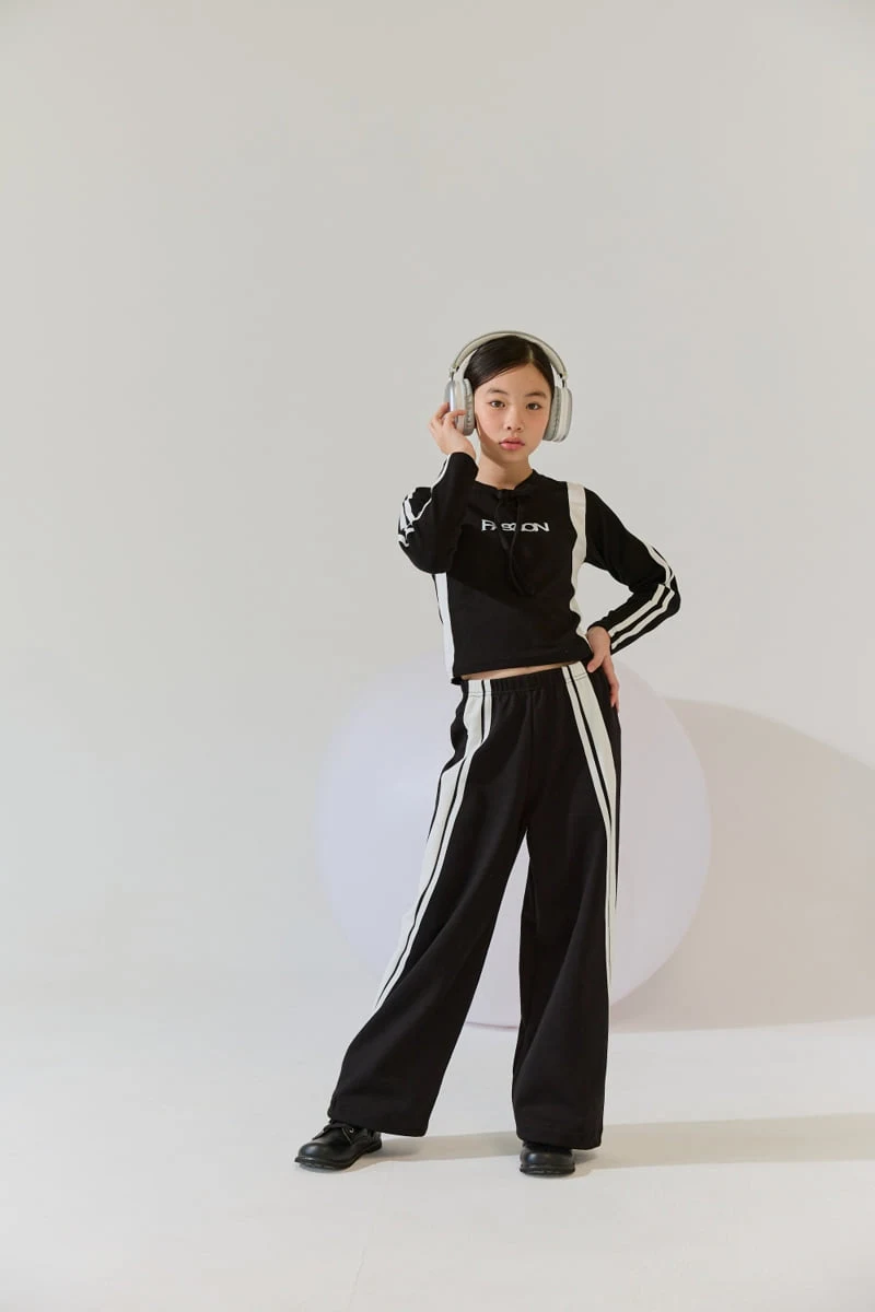 Lilas - Korean Children Fashion - #fashionkids - Diagonal Wide Pants - 8