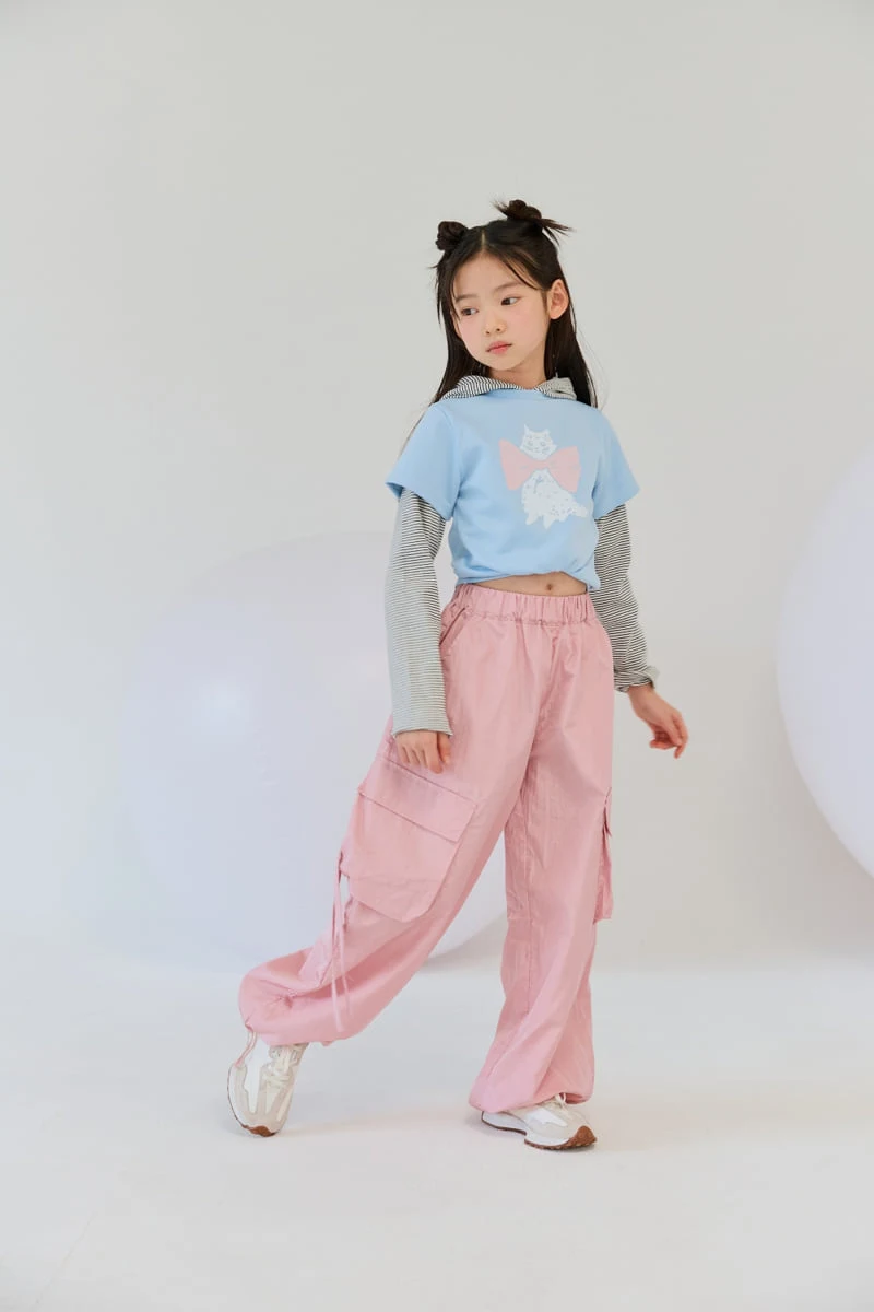 Lilas - Korean Children Fashion - #kidsshorts - Pinky Cargo Pants - 5