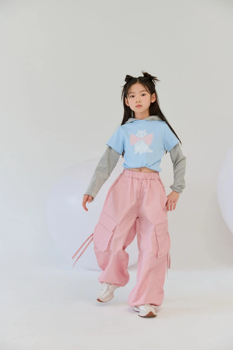 Lilas - Korean Children Fashion - #kidsstore - Pinky Cargo Pants - 6