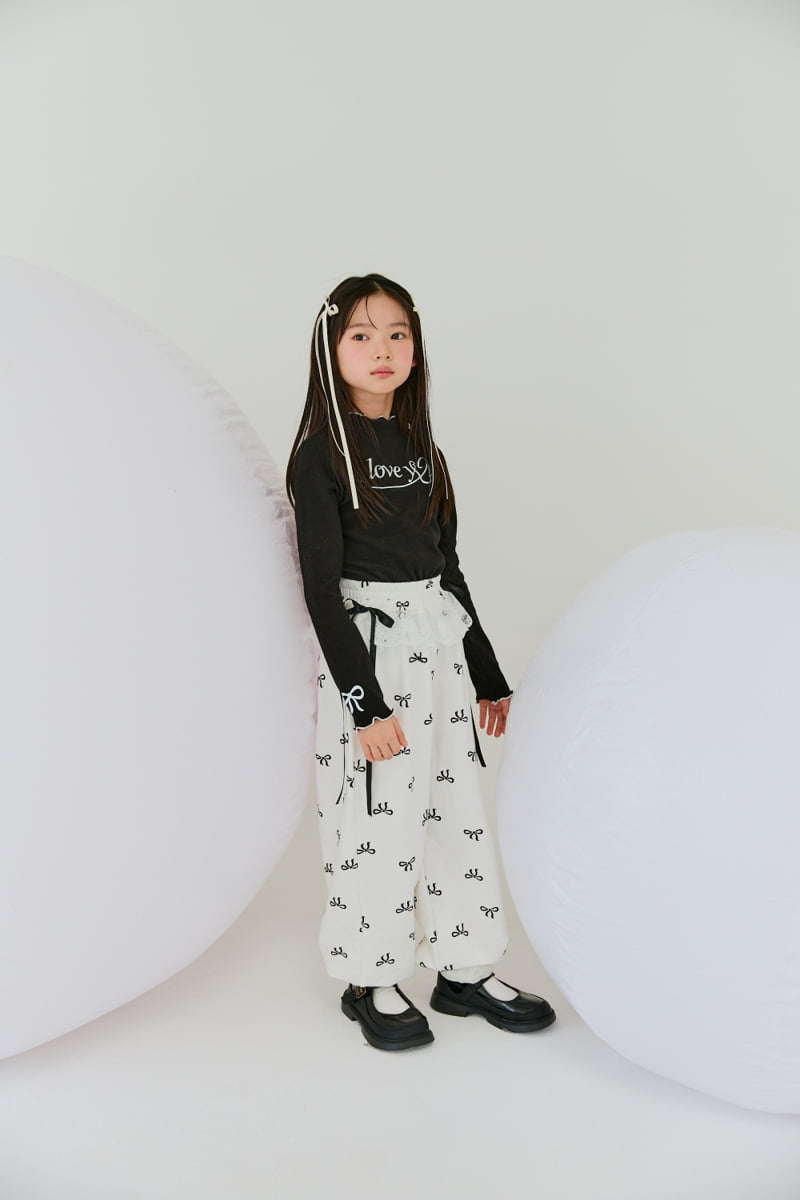 Lilas - Korean Children Fashion - #kidsstore - Love Wave Tee - 8