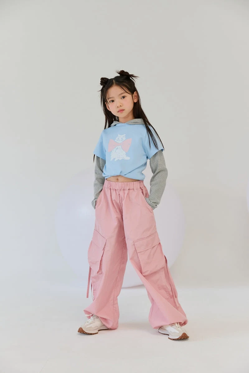 Lilas - Korean Children Fashion - #kidzfashiontrend - Pinky Cargo Pants - 7