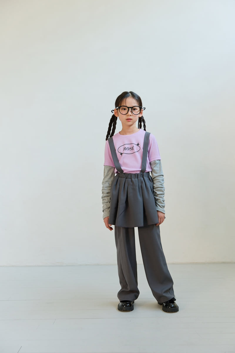 Lilas - Korean Children Fashion - #littlefashionista - Rose Overalls - 3