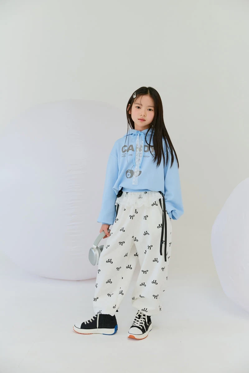 Lilas - Korean Children Fashion - #toddlerclothing - Ribbon Wide Pants - 4