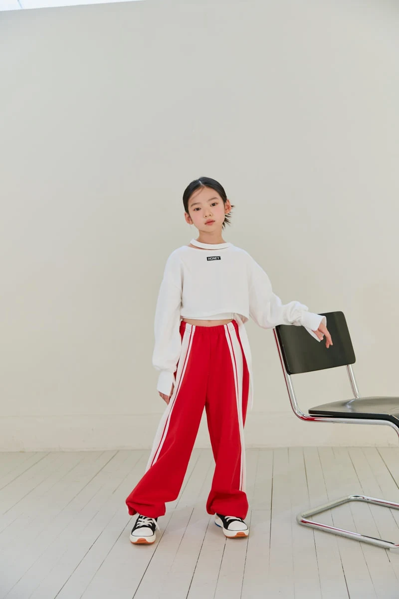 Lilas - Korean Children Fashion - #stylishchildhood - Diagonal Wide Pants - 3