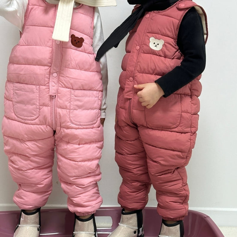 Little Rabbit - Korean Children Fashion - #minifashionista - Bear Overalls - 5