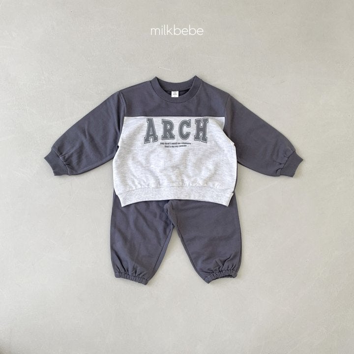 Milk Bebe - Korean Children Fashion - #Kfashion4kids - Arch Top Bottom Set - 6