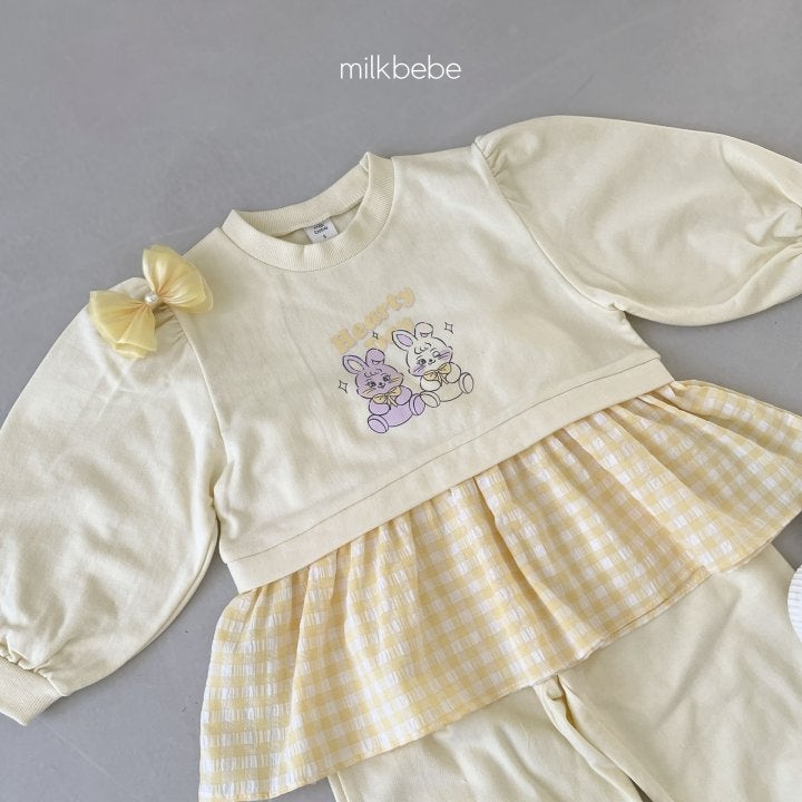 Milk Bebe - Korean Children Fashion - #childofig - Sister Bunny Top Bottom Set - 10