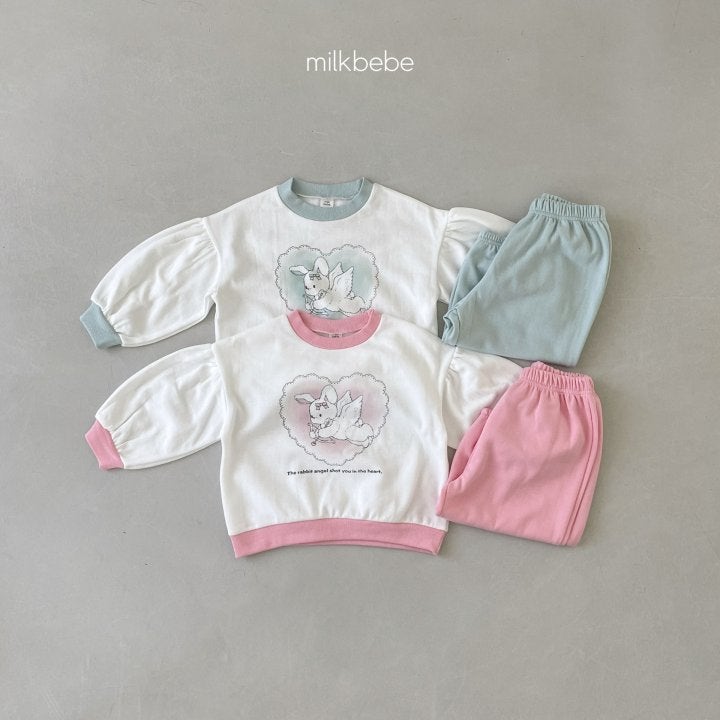 Milk Bebe - Korean Children Fashion - #designkidswear - Angel Top Bottom Set