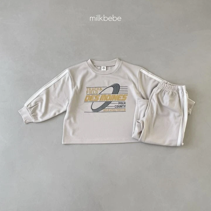 Milk Bebe - Korean Children Fashion - #discoveringself - Track Top Bottom Set - 5